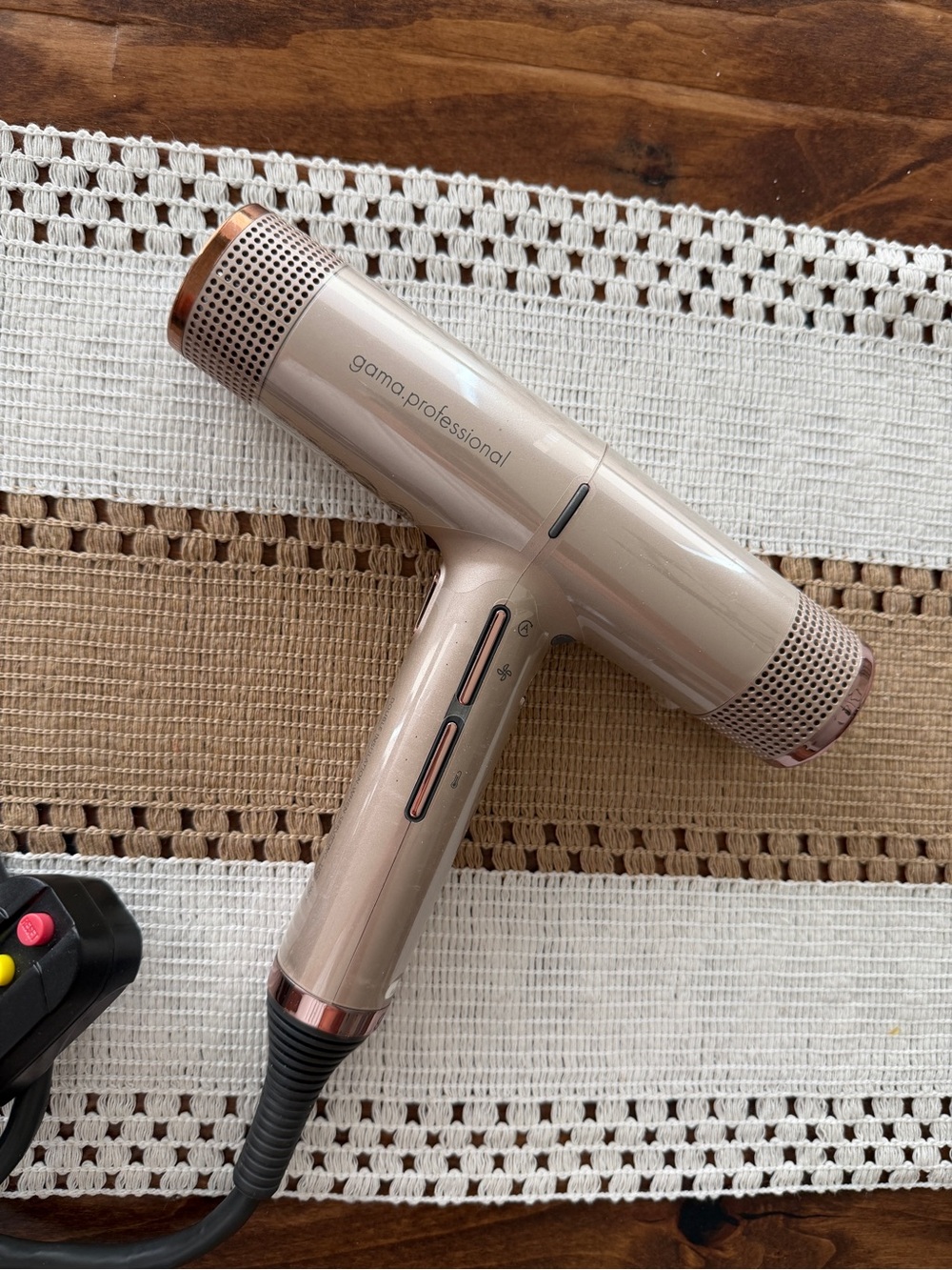 gama professional Rose Gold T-Style Hair Dryer